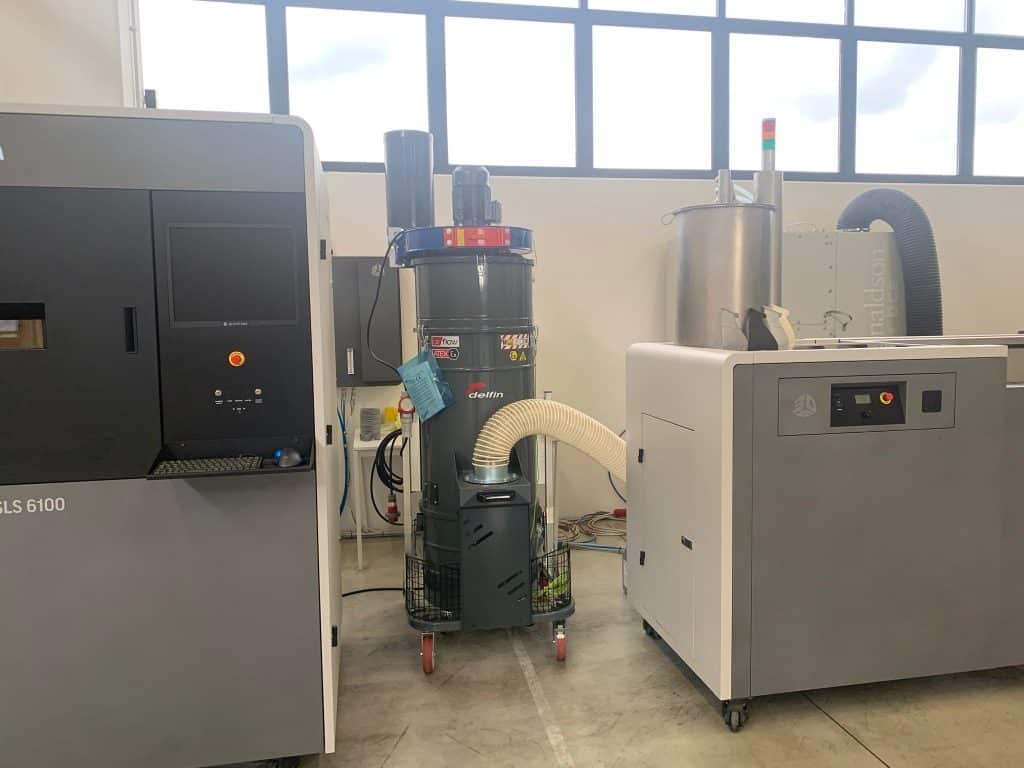 Delfin Industrial Dust Collector for 3D Printing Additive Manufacturing